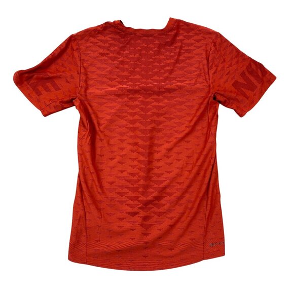 Nike Mens Dri-Fit T-Shirt Small Activewear Athletic Short Sleeve Red Mesh Casual - Picture 2 of 10